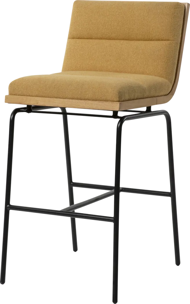 Heike II Mustard Barstool - Thumbnail - Image 1