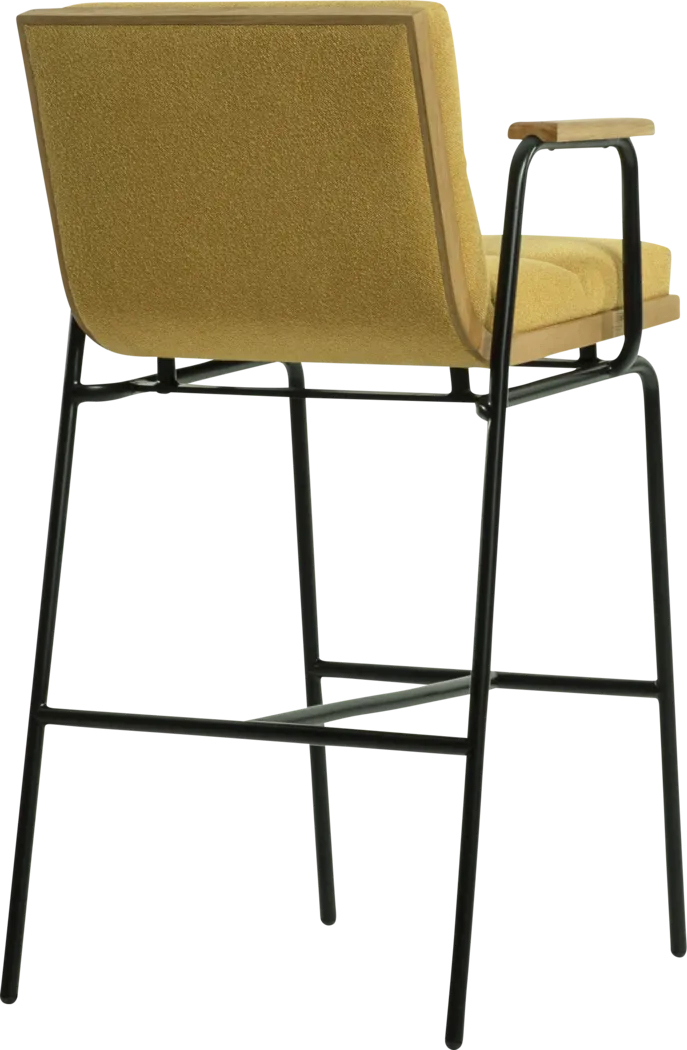 Heike Mustard Barstool - Thumbnail - Image 2