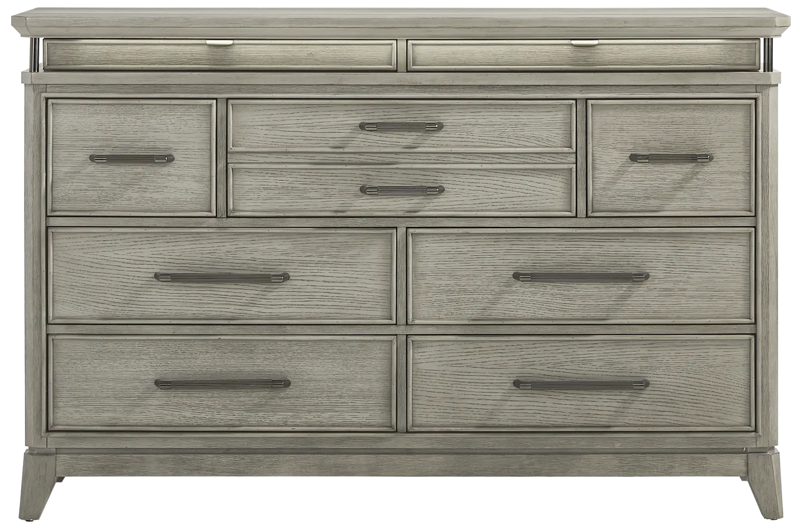 gray dresser