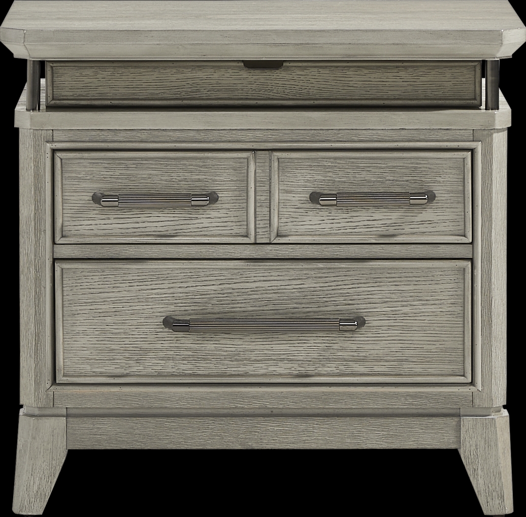 Heiress Gray Nightstand - Thumbnail - Image 3