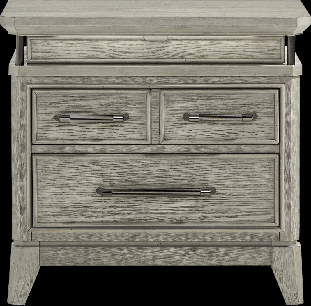 Heiress Gray Nightstand - Thumbnail - Image 1