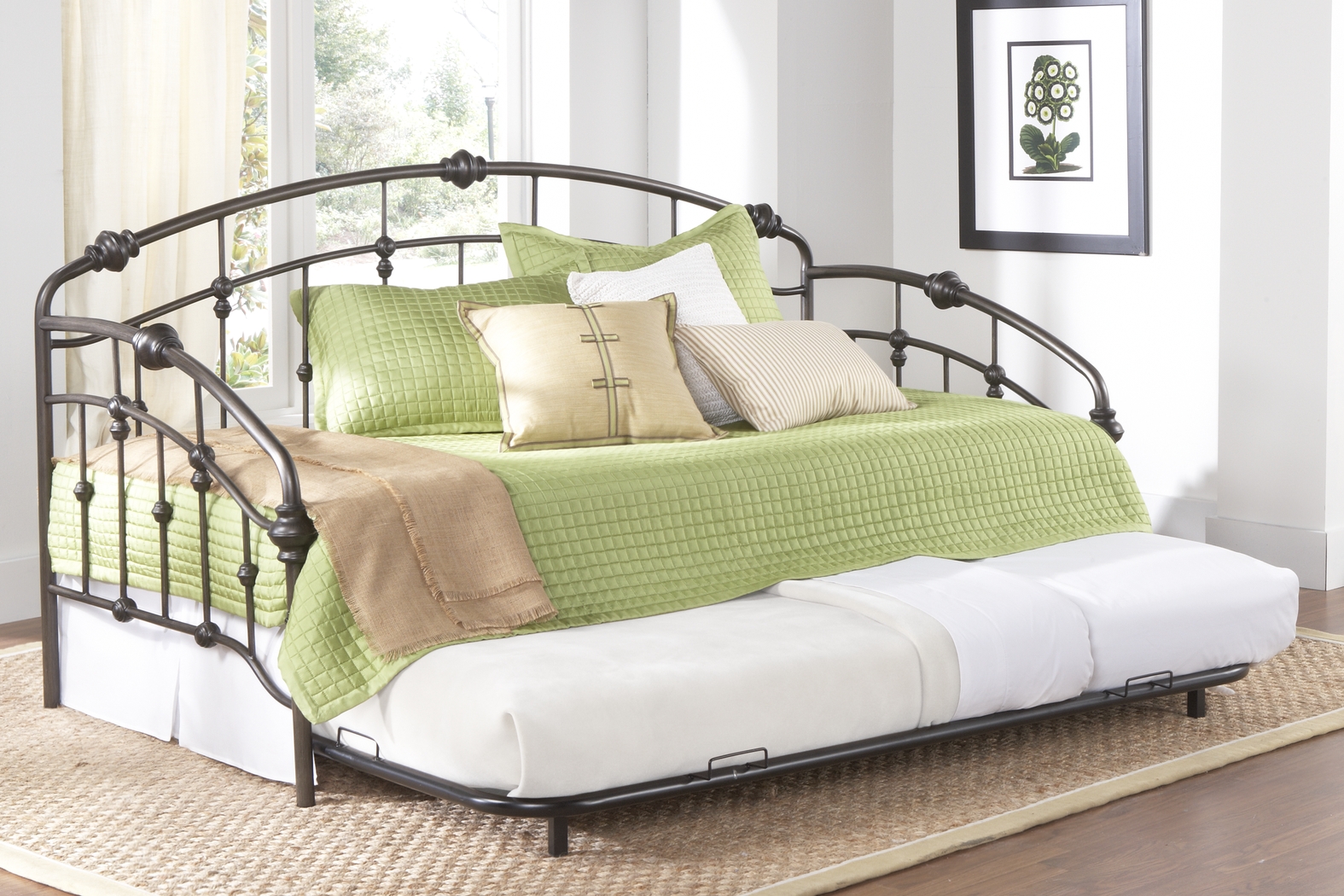 Heirloom Park Pewter Daybed with Trundle - Thumbnail - Image 2