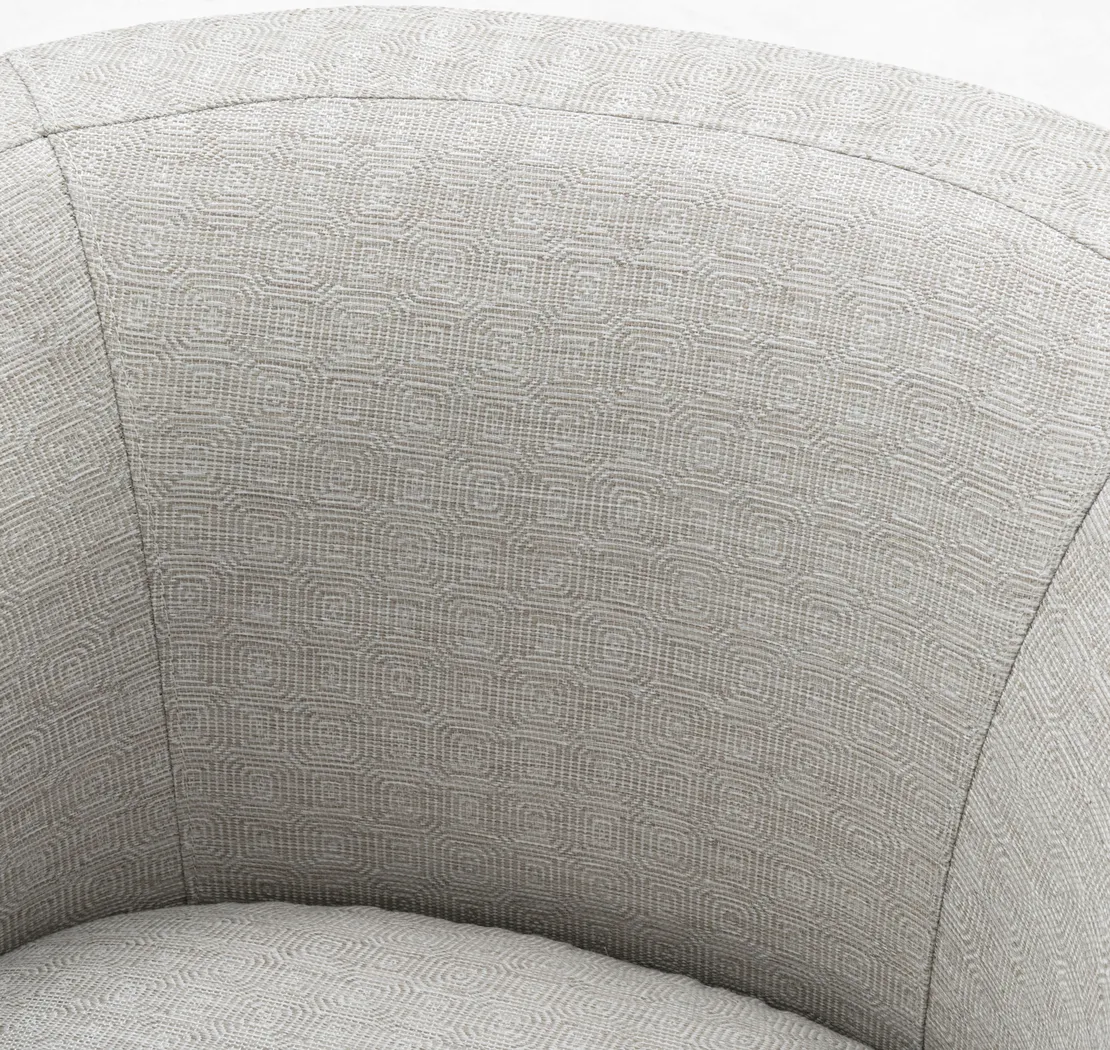 Hekau Beige Swivel Chair - Thumbnail - Image 6