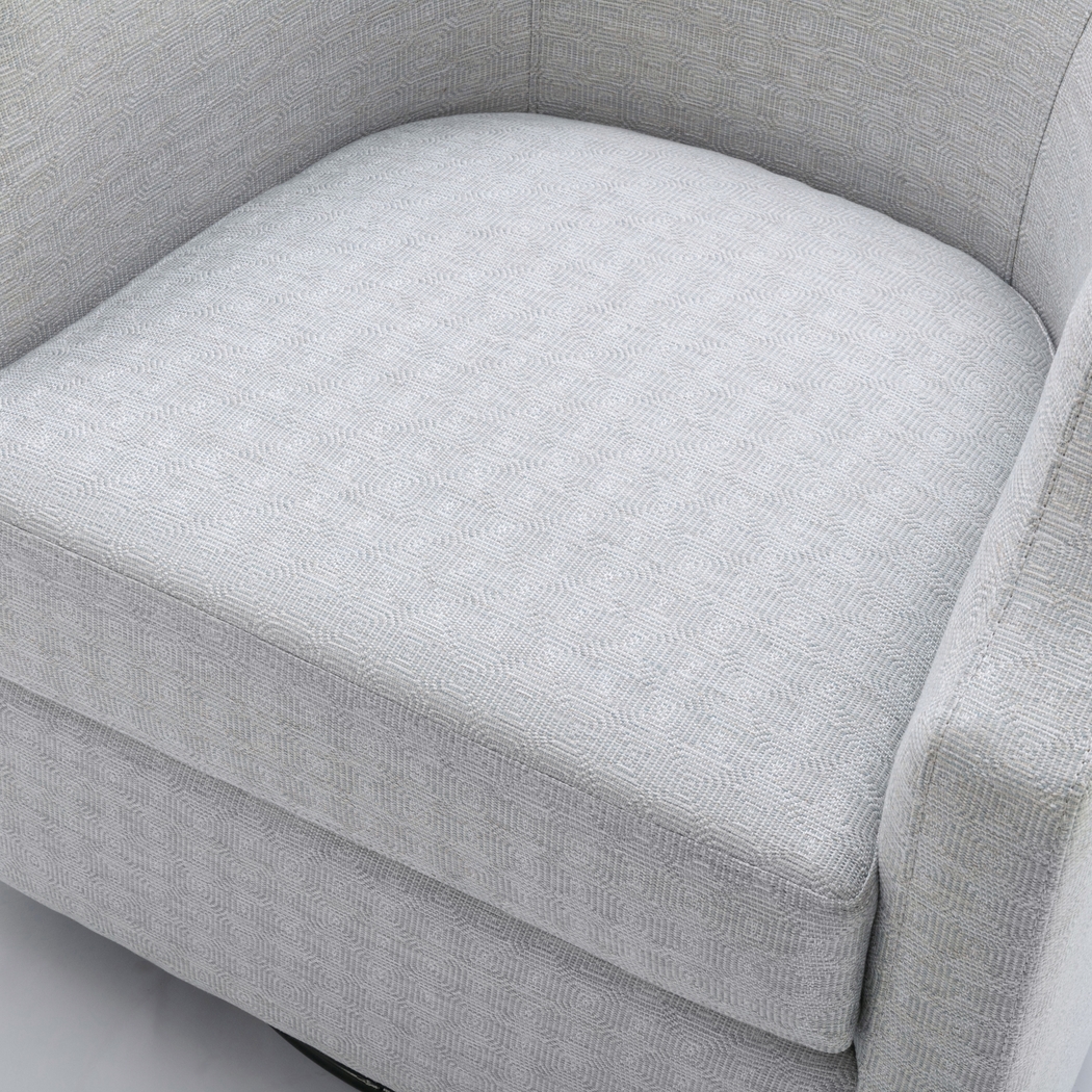 Hekau Light Blue Swivel Chair - Thumbnail - Image 7