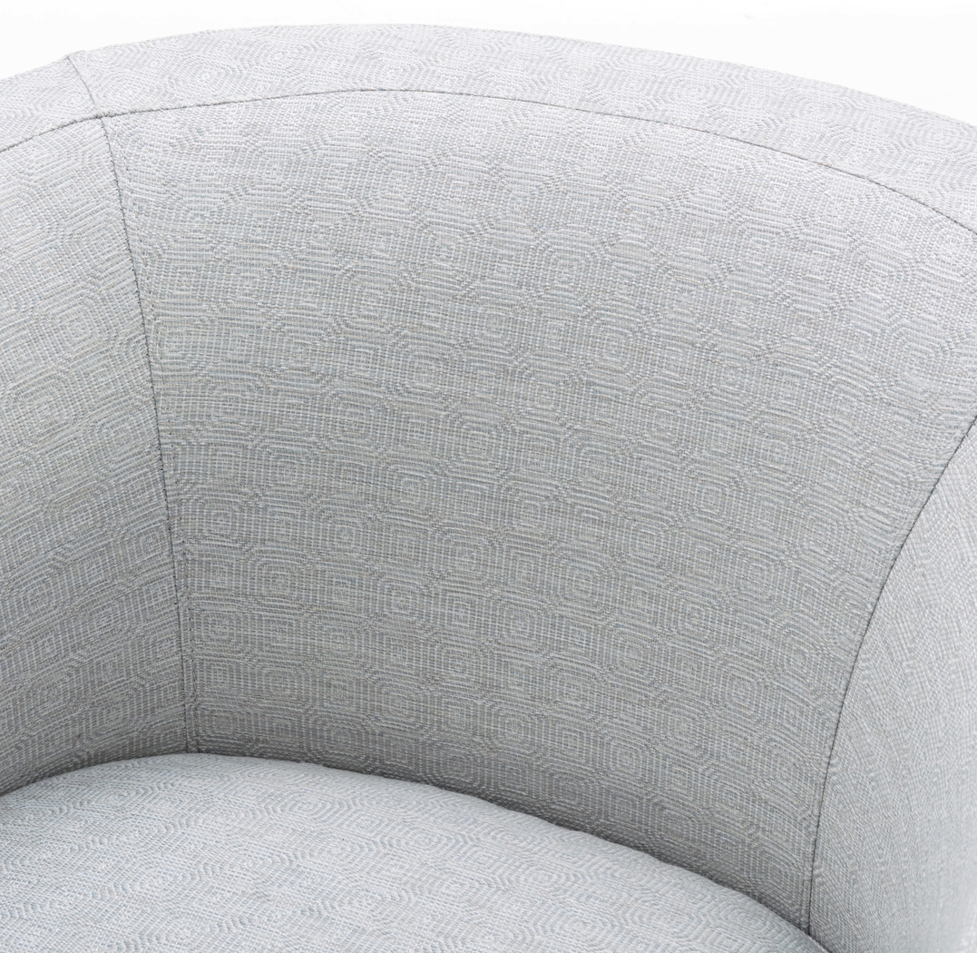 Hekau Light Blue Swivel Chair - Thumbnail - Image 9