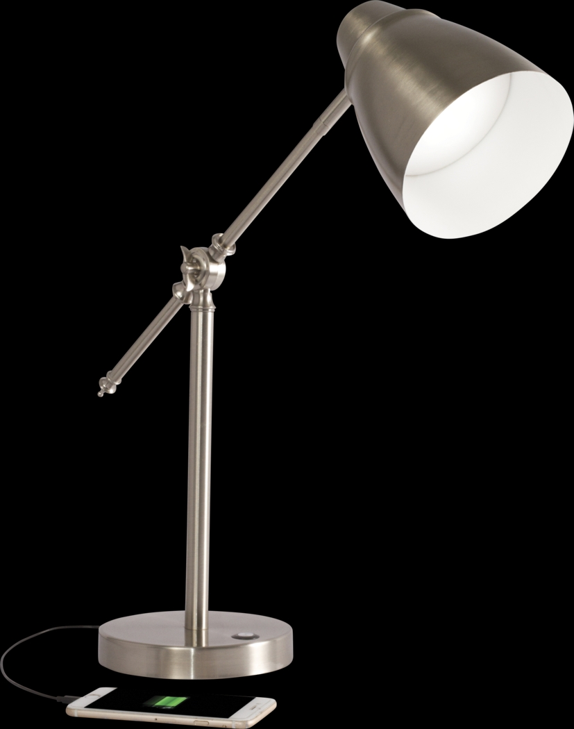 Helena Bay Nickel Lamp - Thumbnail - Image 1
