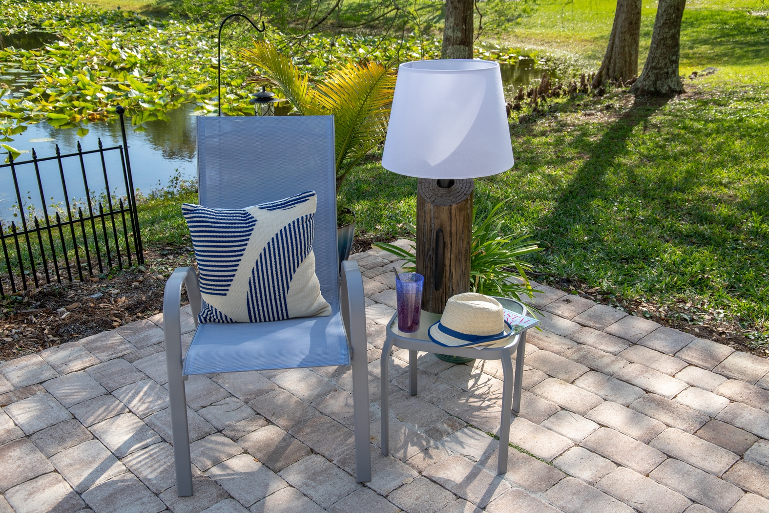 Helena Island Brown Outdoor Table Lamp - Thumbnail - Image 2