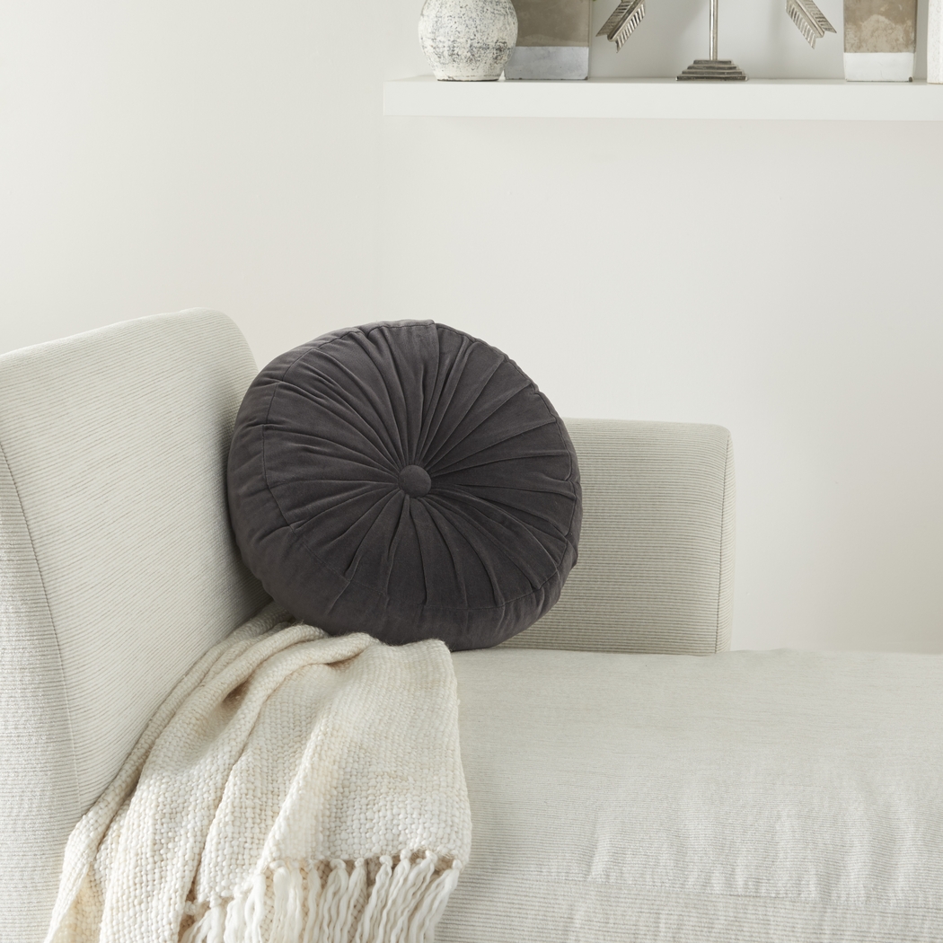 Helio Charcoal Accent Pillow - Thumbnail - Image 3