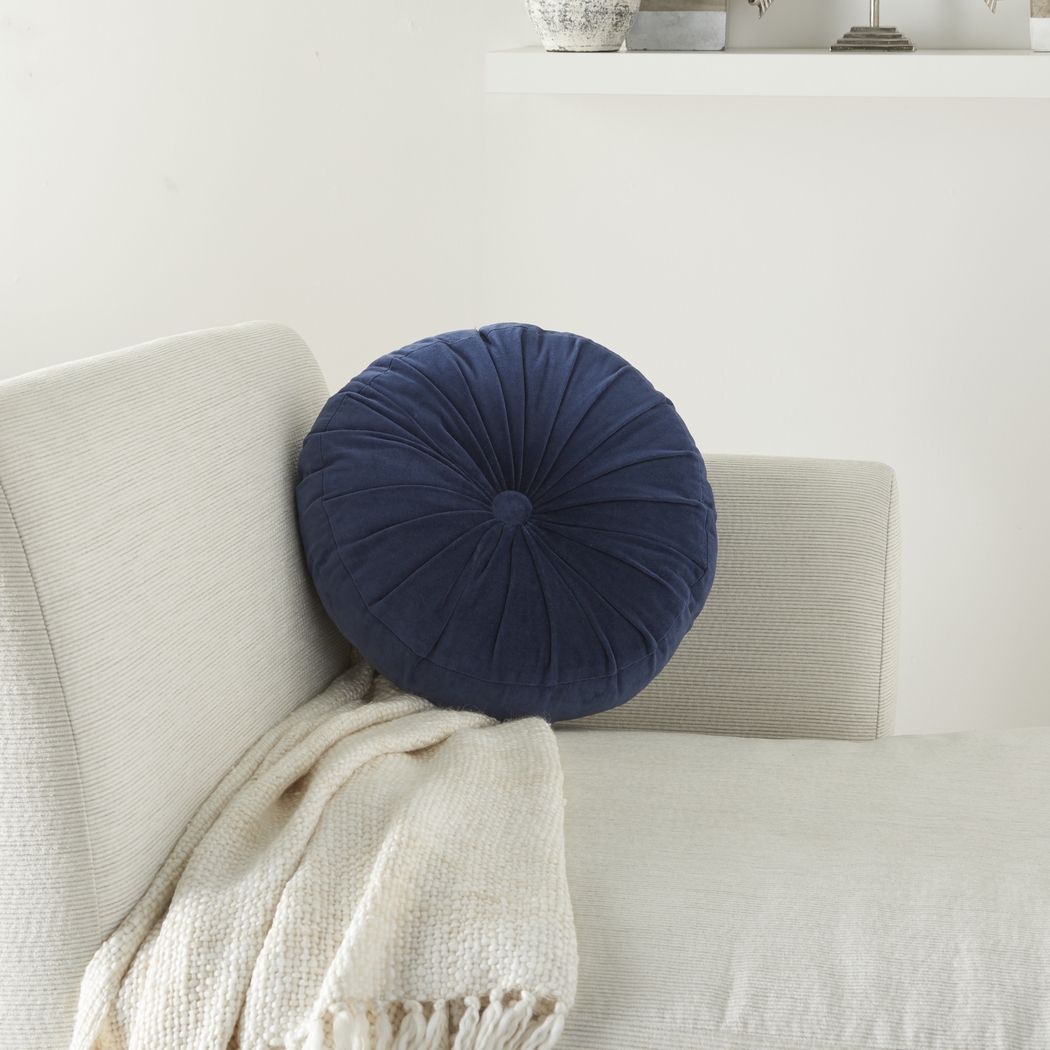 Helio Navy Accent Pillow - Thumbnail - Image 3
