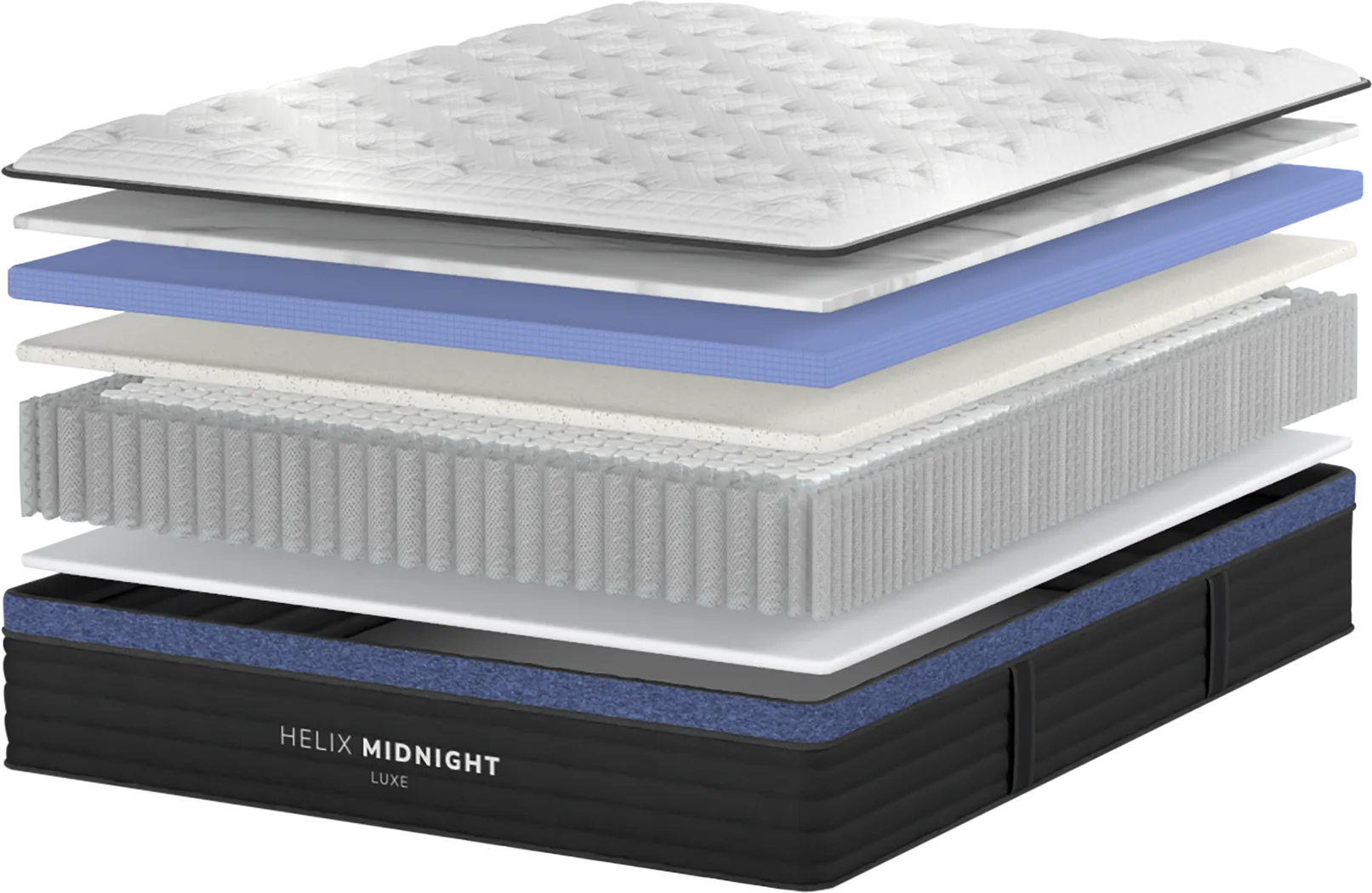 Helix Midnight Luxe King Mattress Set with Head Up Only Base - Thumbnail - Image 3