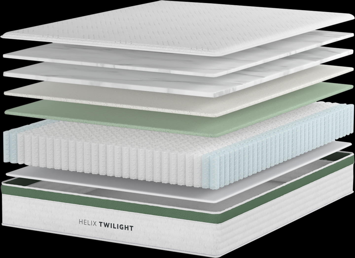 Helix Twilight Split King Mattress Set with Head Up Only Base - Thumbnail - Image 3