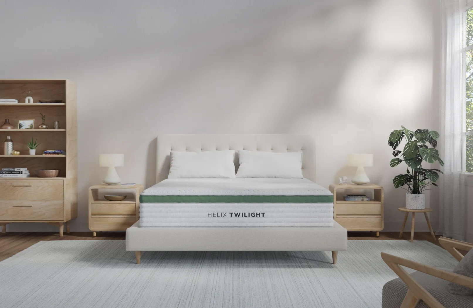 Helix Twilight Split King Mattress Set with Head Up Only Base - Image 6