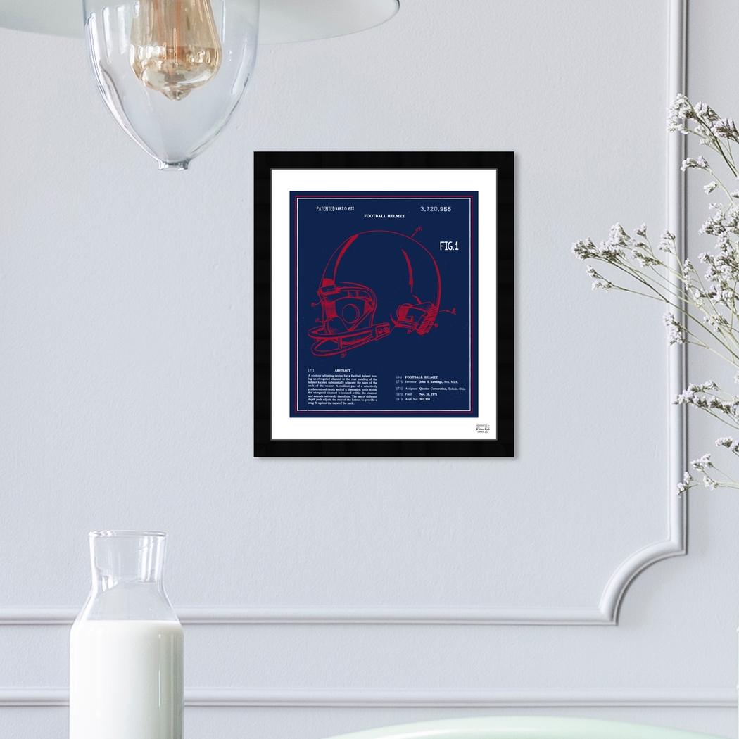 Helmet Blueprint I Blue Artwork - Thumbnail - Image 2