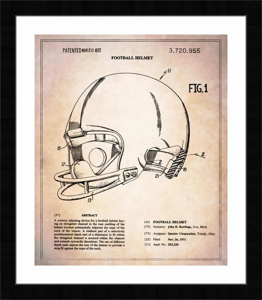 Helmet Blueprint II Beige Artwork - Thumbnail - Image 1
