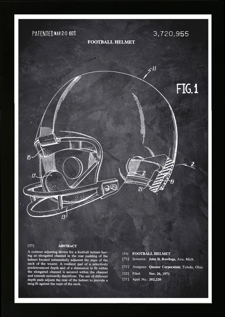 Helmet Blueprint III Black Artwork - Thumbnail - Image 1