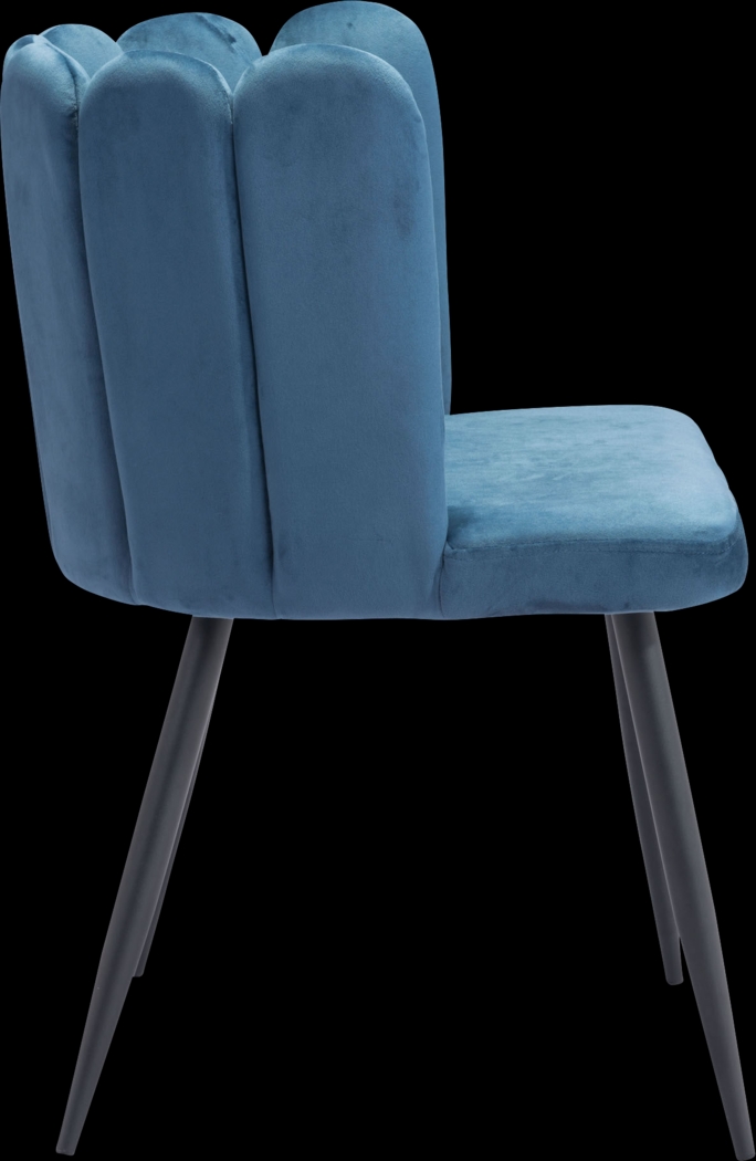 Heloise Blue Side Chair - Thumbnail - Image 2
