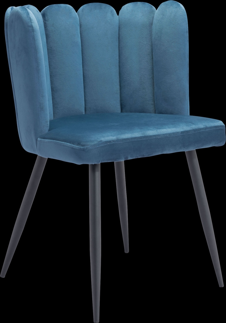 Heloise Blue Side Chair - Thumbnail - Image 1