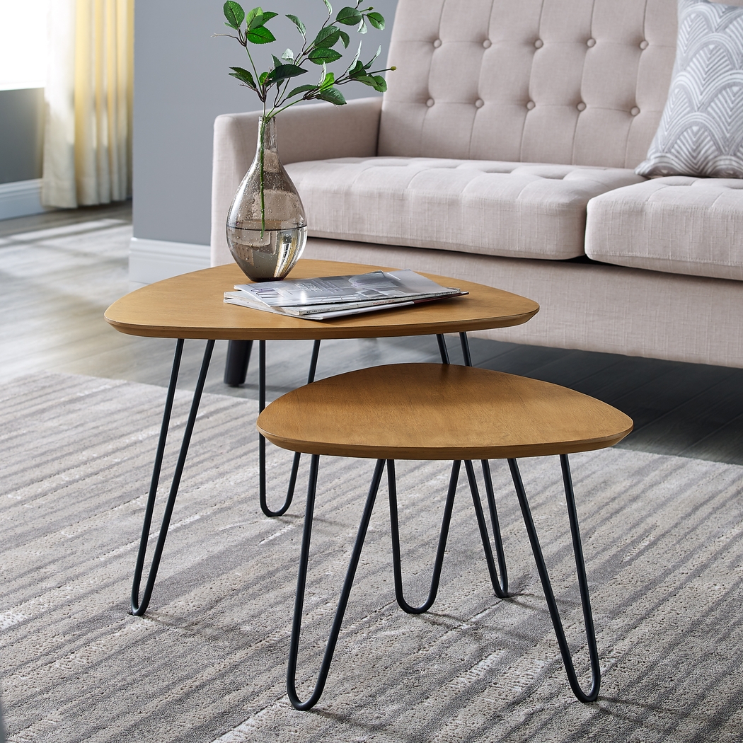 Helsem Oak Nesting Cocktail Table, Set of 2 - Thumbnail - Image 3