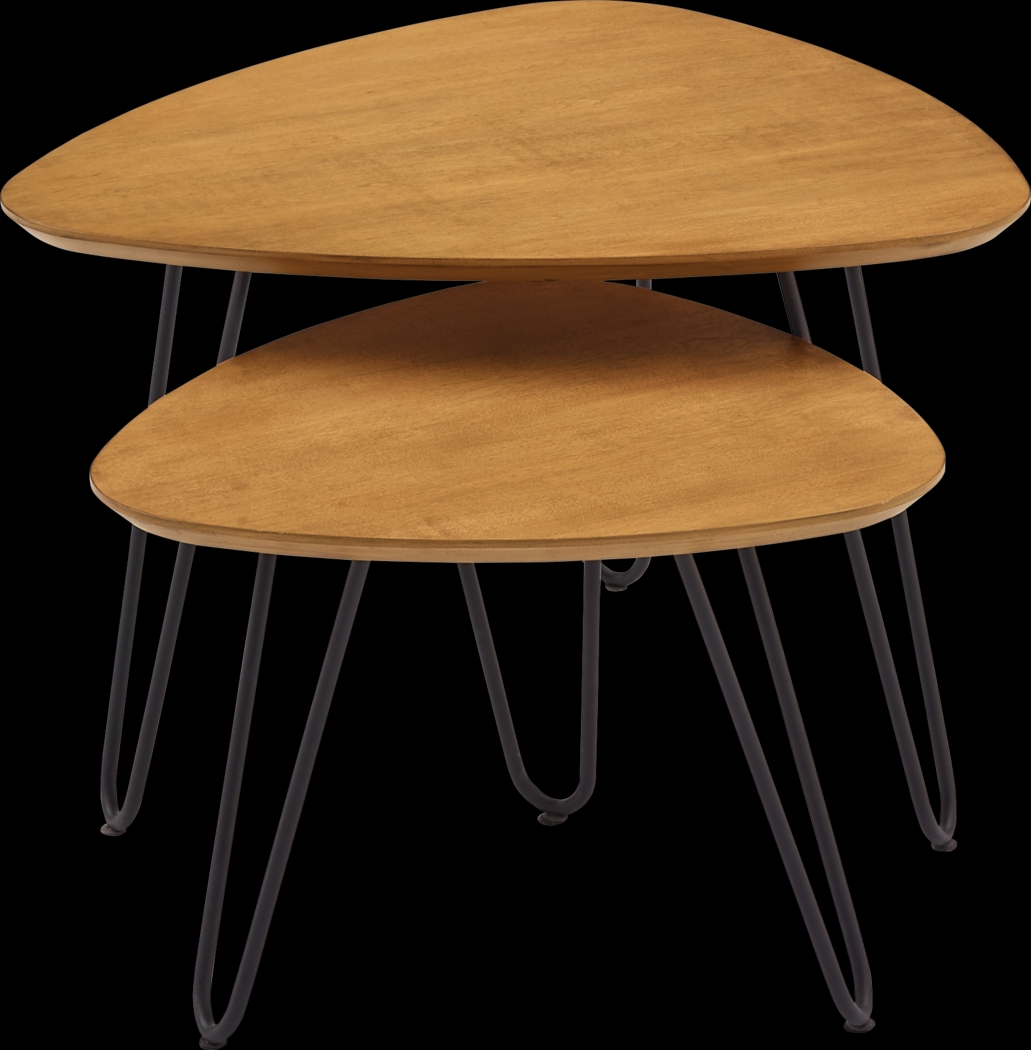 Helsem Oak Nesting Cocktail Table, Set of 2 - Thumbnail - Image 4