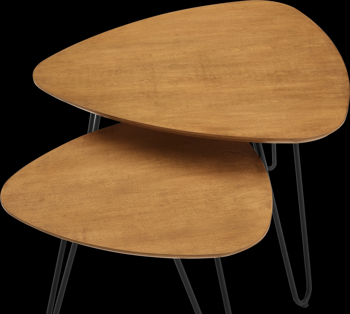 Helsem Oak Nesting Cocktail Table, Set of 2 - Thumbnail - Image 5