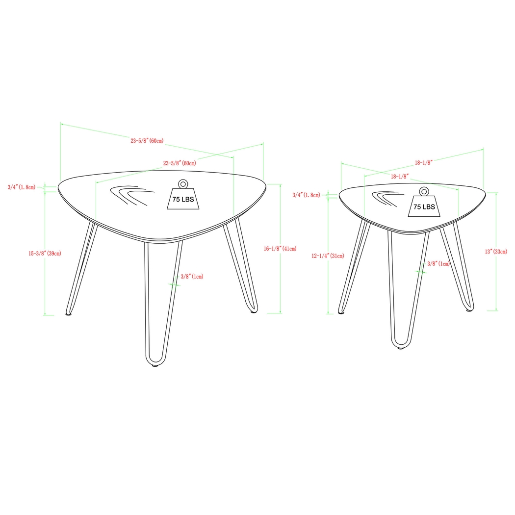 Helsem Oak Nesting Cocktail Table, Set of 2 - Thumbnail - Image 6