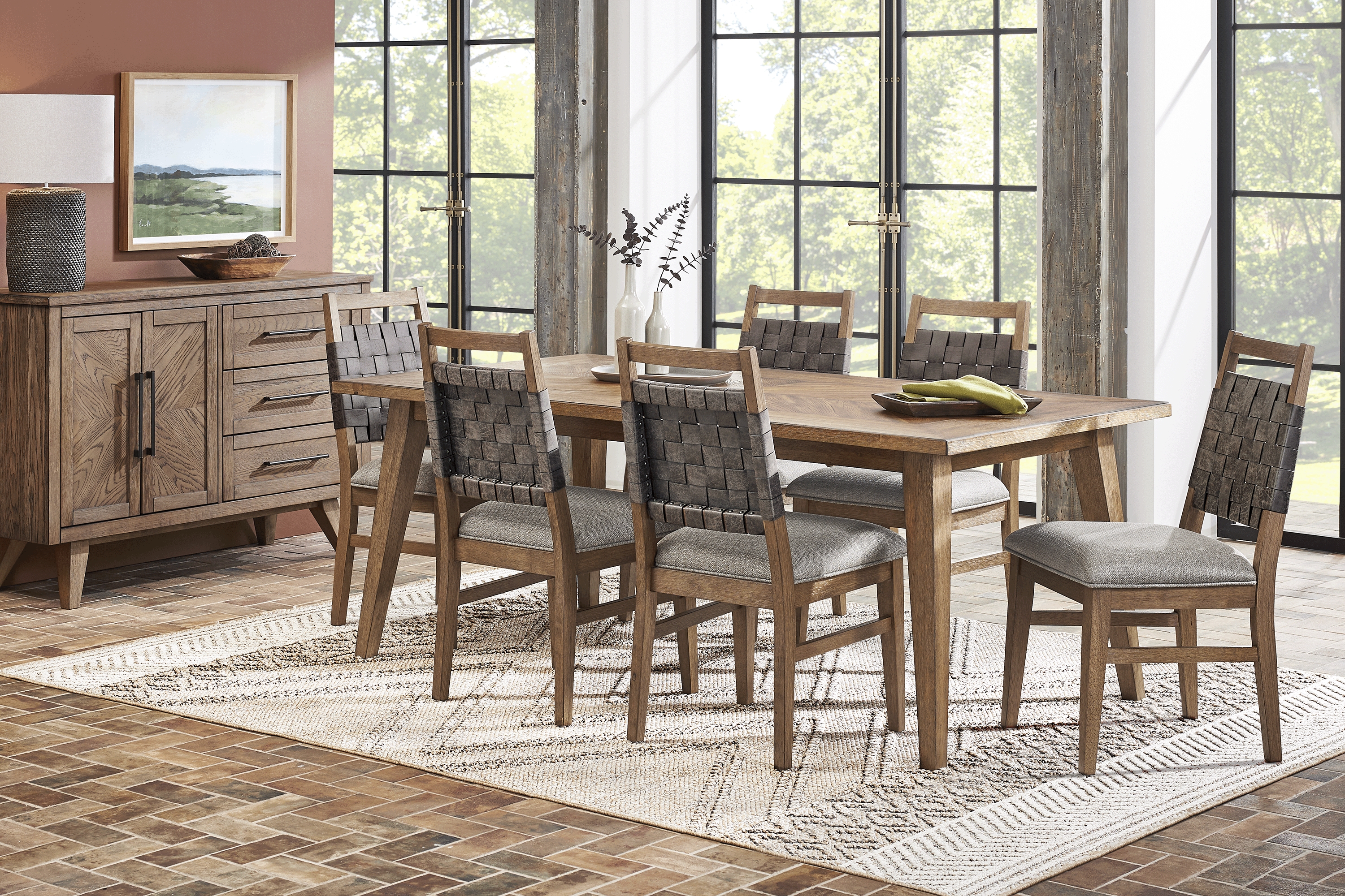 Helsinger Brown 5 Pc Rectangle Dining Room - Thumbnail - Image 1