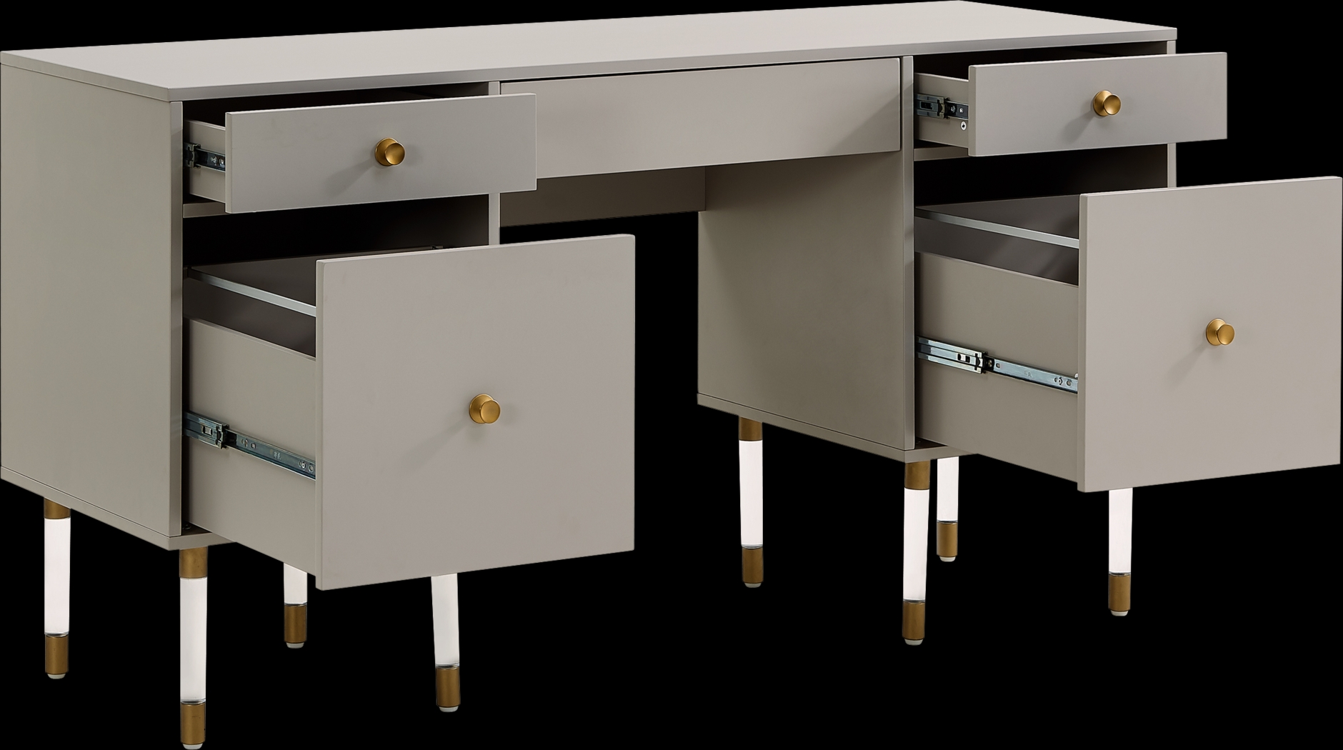 Helston Way Gray Desk - Thumbnail - Image 2