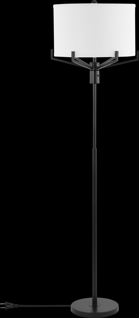 Hemlock Isle Black Floor Lamp - Thumbnail - Image 2