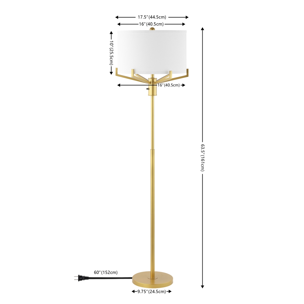 Hemlock Isle Gold Floor Lamp - Thumbnail - Image 2