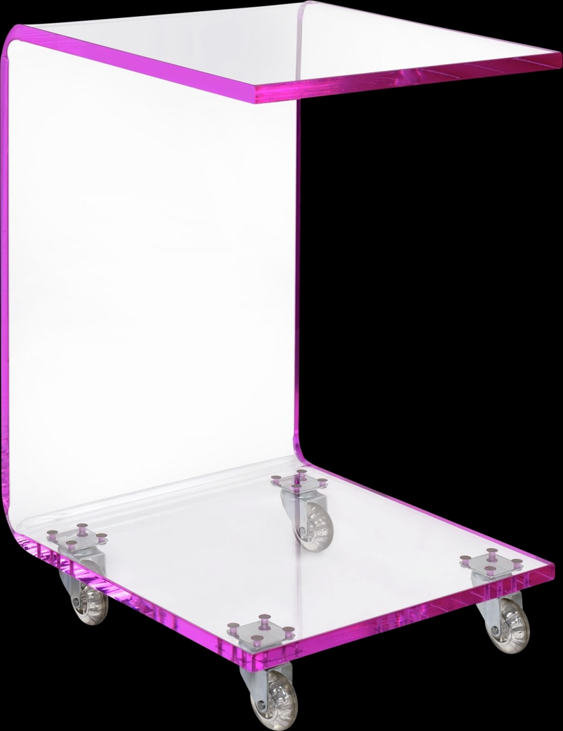 Hemperly Pink Accent Table - Thumbnail - Image 1