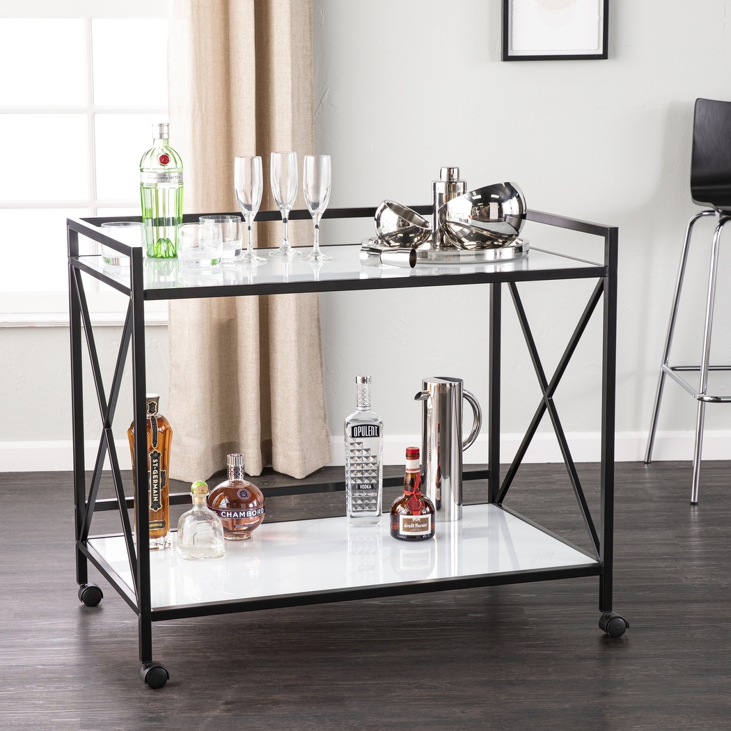 Hemphill Black Bar Cart - Thumbnail - Image 2