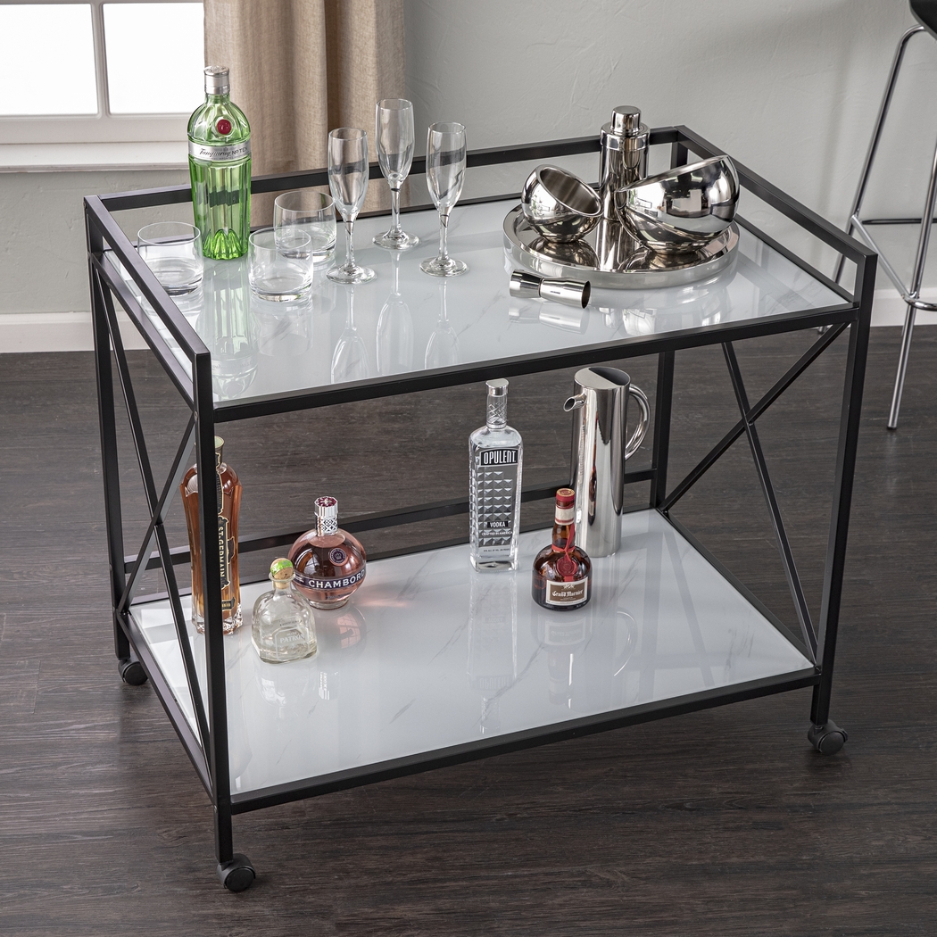 Hemphill Black Bar Cart - Thumbnail - Image 3