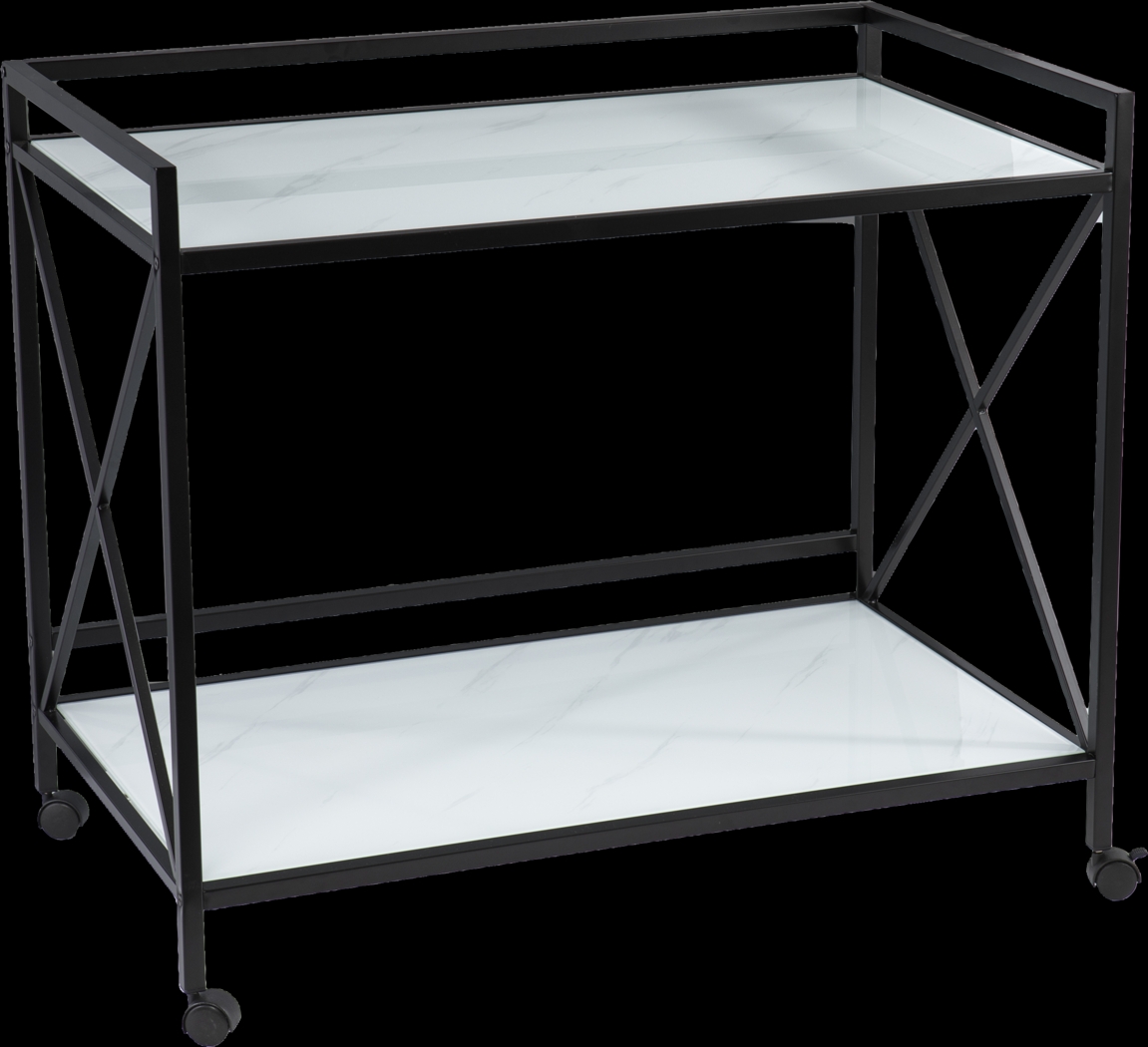 Hemphill Black Bar Cart - Thumbnail - Image 1