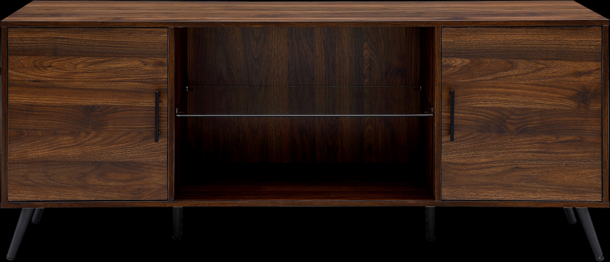 Hemwick Walnut 60 in. Console - Thumbnail - Image 2