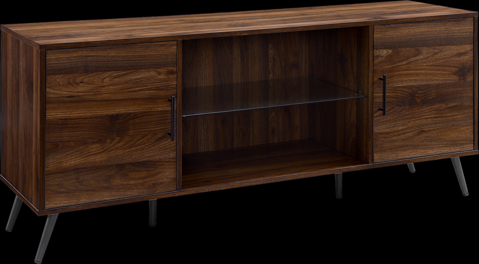 Hemwick Walnut 60 in. Console - Thumbnail - Image 1