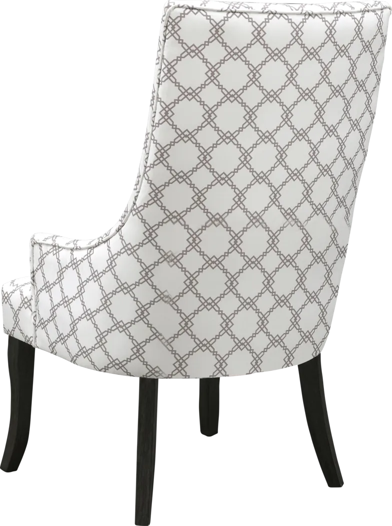 Henagen White Accent Chair - Thumbnail - Image 3