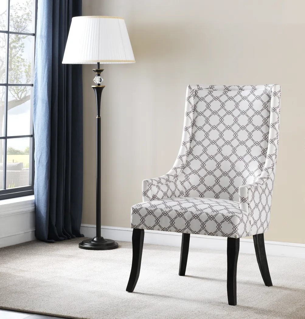 Henagen White Accent Chair - Thumbnail - Image 4