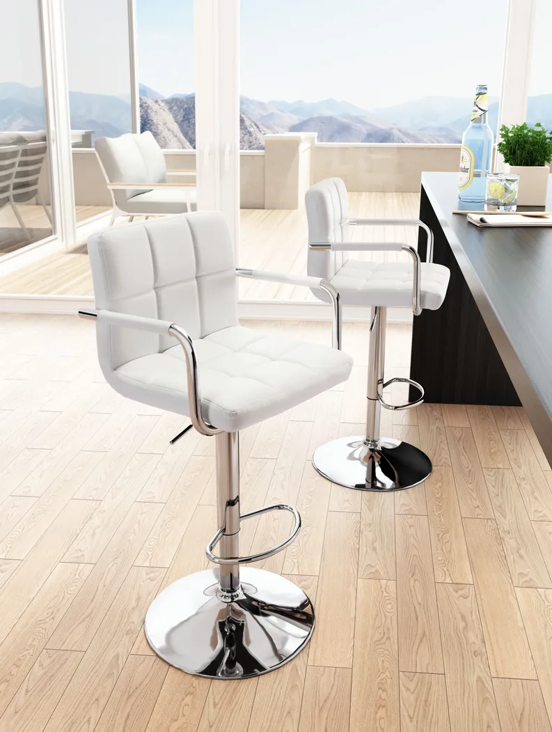 Henna White Barstool - Thumbnail - Image 2