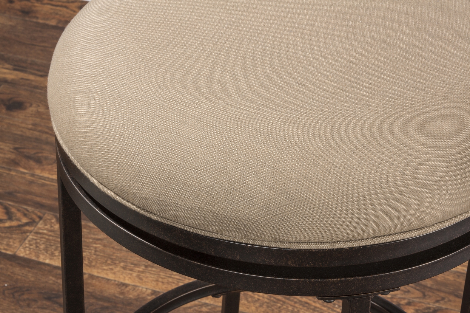 Henning Mocha Outdoor Swivel Barstool - Thumbnail - Image 3