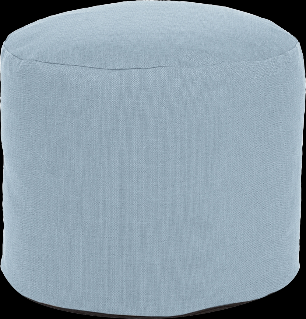 Henninger Blue Pouf - Thumbnail - Image 1