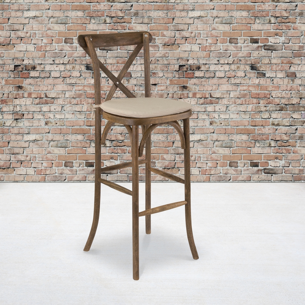 Henrici II Brown Barstool - Thumbnail - Image 2