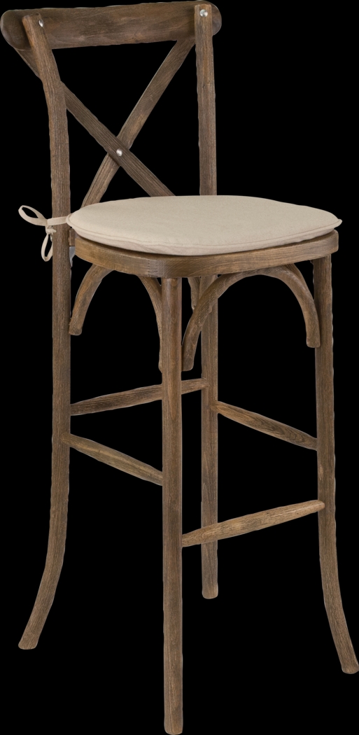 Henrici II Brown Barstool - Thumbnail - Image 1