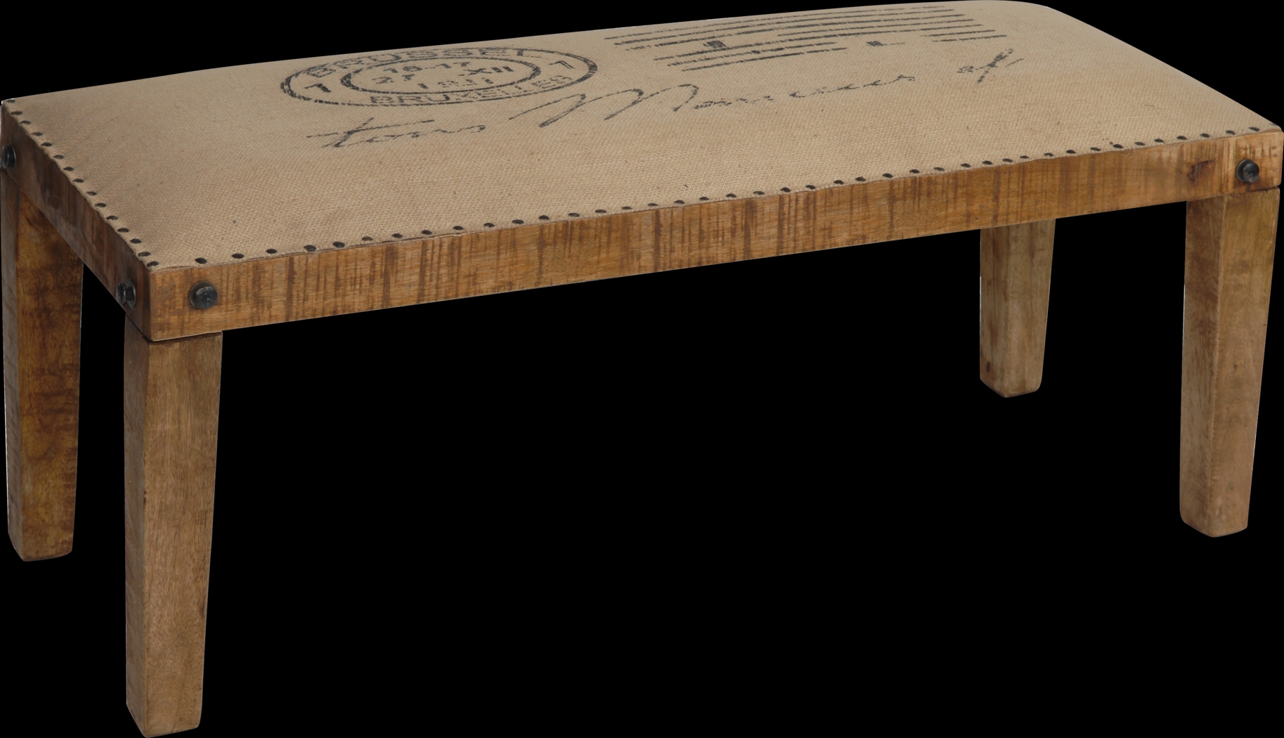 Henrietta Brown Accent Bench - Thumbnail - Image 1