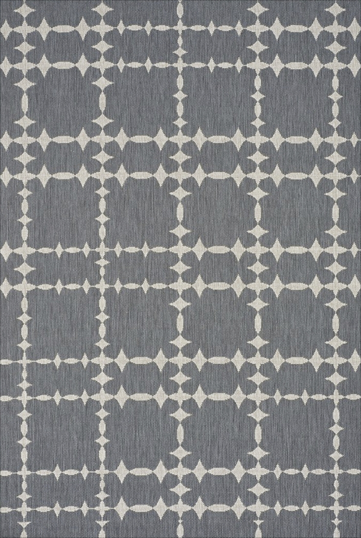 Hensley Dark Gray 5'3 X 7'6 Indoor/Outdoor Rug - Thumbnail - Image 1