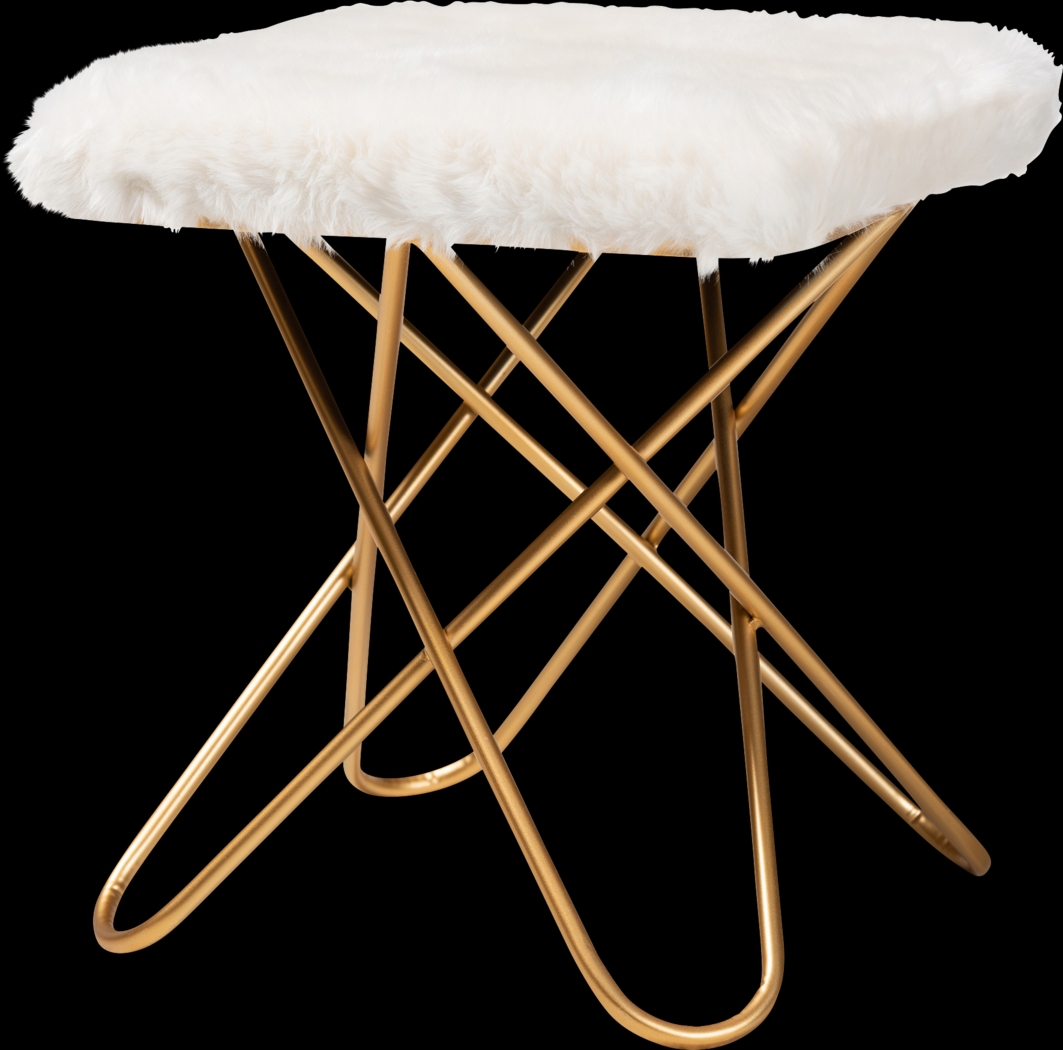 Henslowe White Ottoman - Thumbnail - Image 1