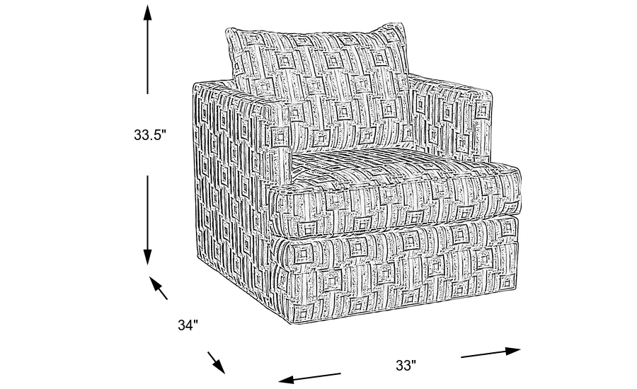 Dimension Image. Please refer to the Dimension Tab on this page for dimension details.