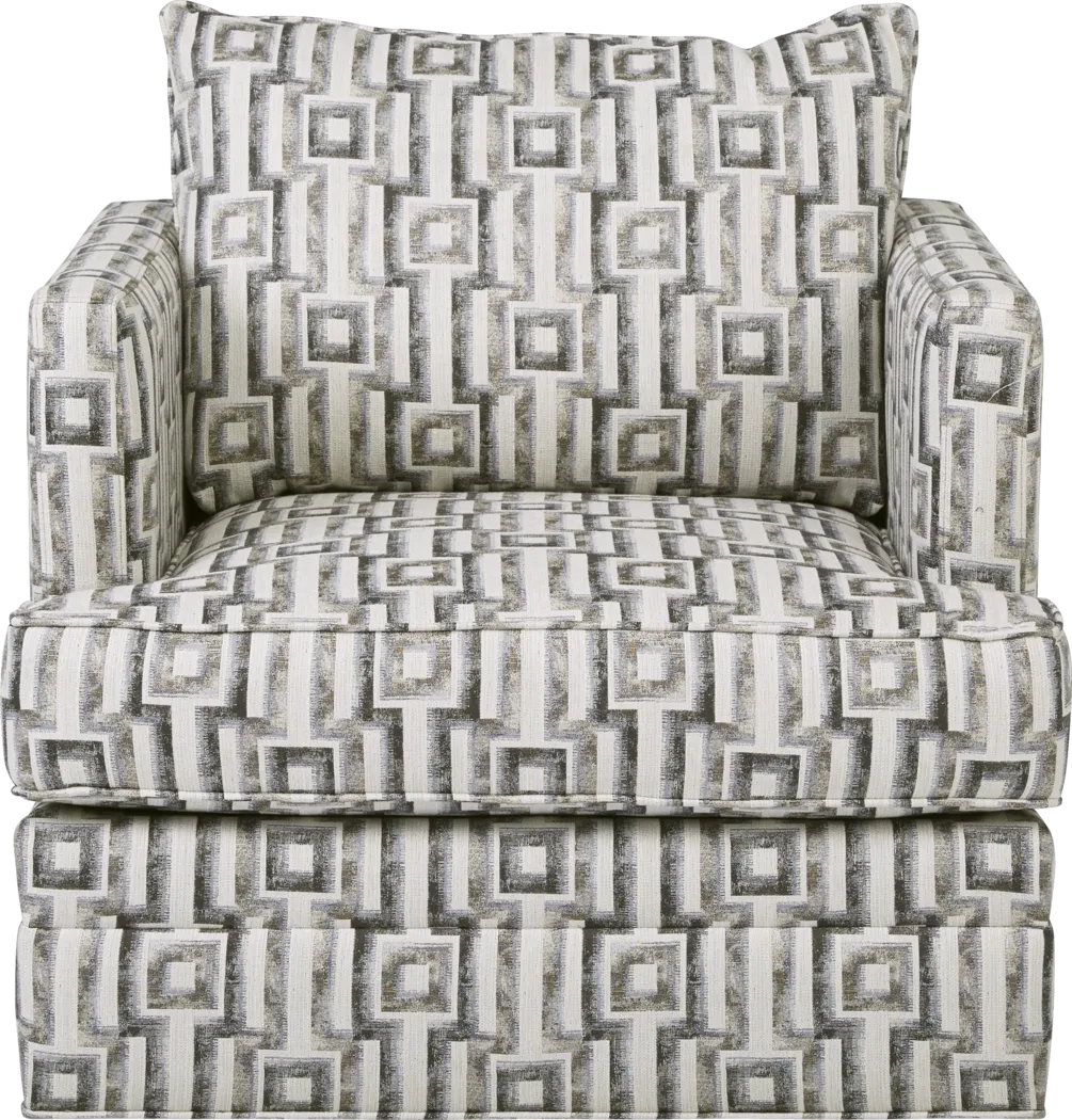 Hera Stone Accent Swivel Chair - Thumbnail - Image 2