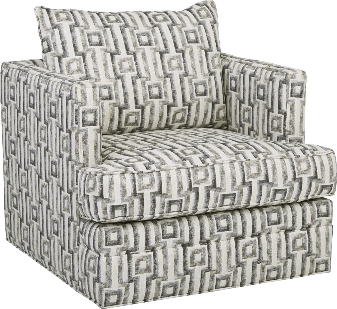 Hera Stone Accent Swivel Chair - Thumbnail - Image 1