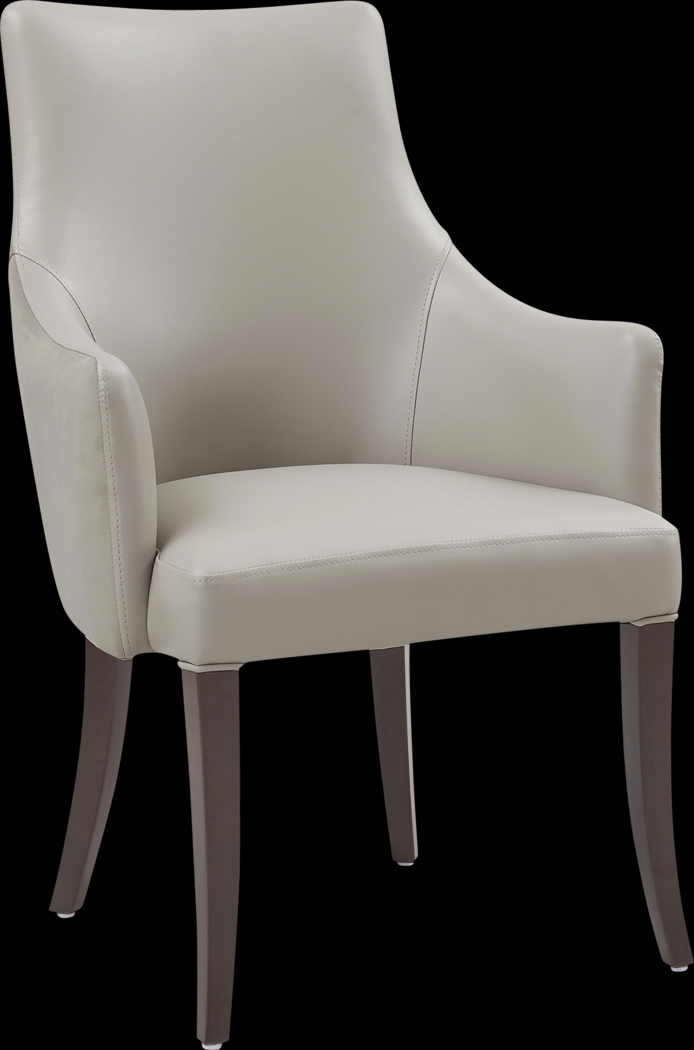 Herbcloud Light Gray Arm Chair - Thumbnail - Image 4
