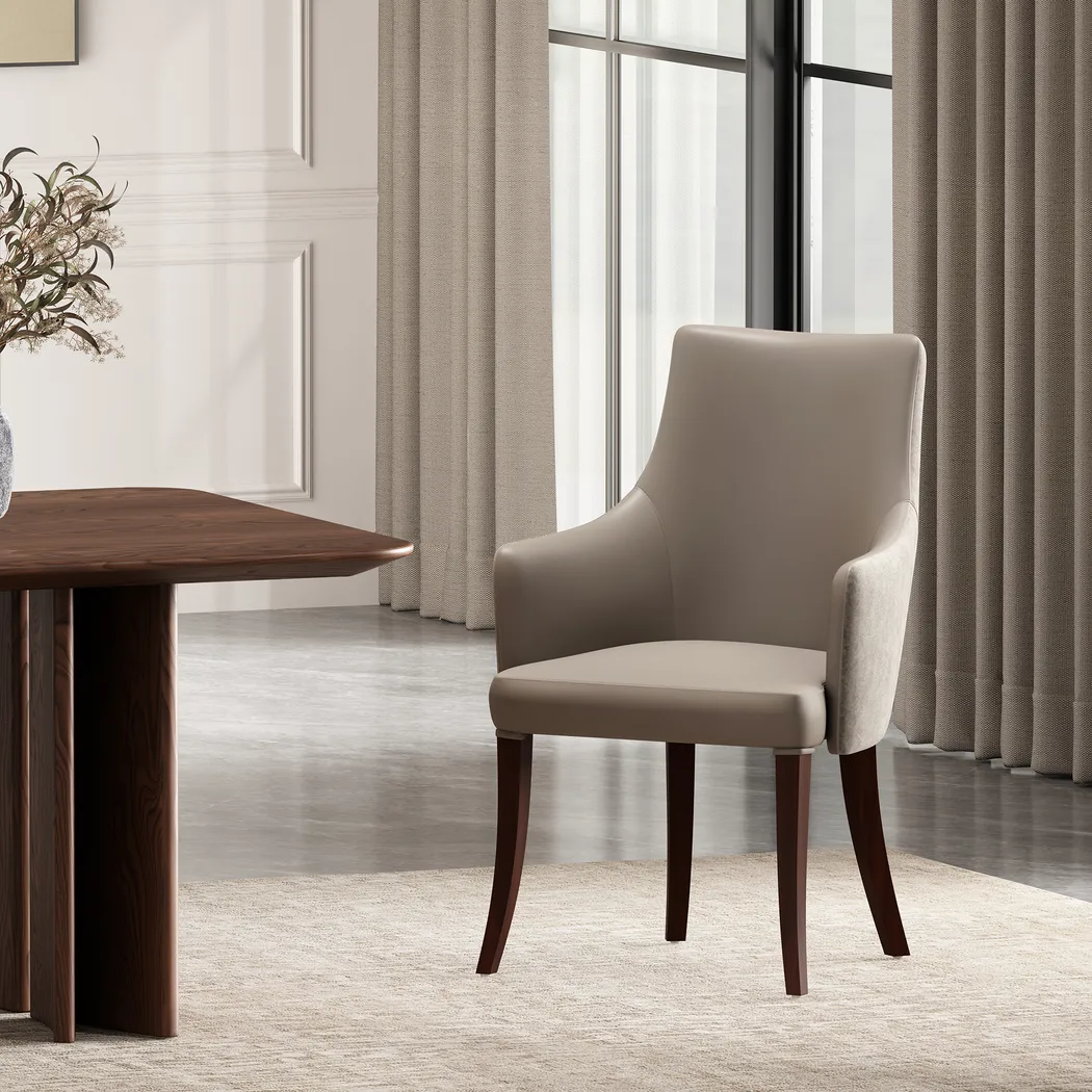 Herbcloud Taupe Arm Chair - Image 3